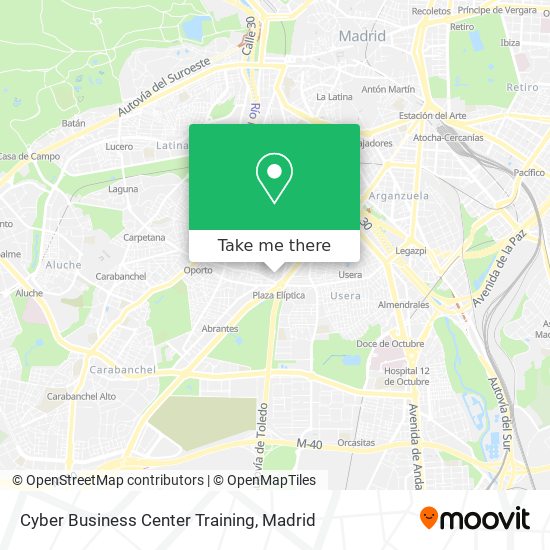mapa Cyber Business Center Training