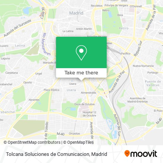 mapa Tolcana Soluciones de Comunicacion