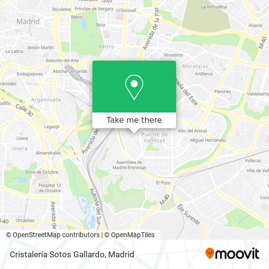Cristalería Sotos Gallardo map