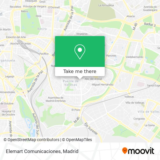 Elemart Comunicaciones map