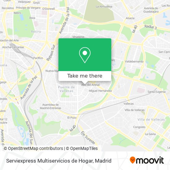 Serviexpress Multiservicios de Hogar map