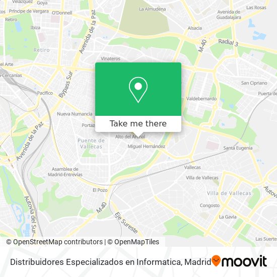 mapa Distribuidores Especializados en Informatica