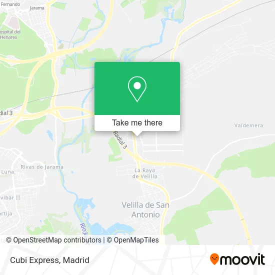 Cubi Express map