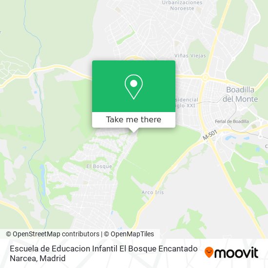 mapa Escuela de Educacion Infantil El Bosque Encantado Narcea