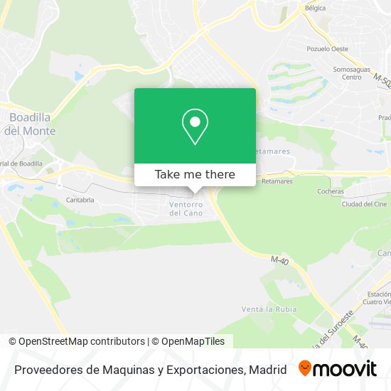 Proveedores de Maquinas y Exportaciones map