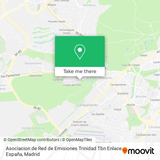 Asociacion de Red de Emisiones Trinidad Tbn Enlace España map