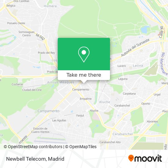 mapa Newbell Telecom