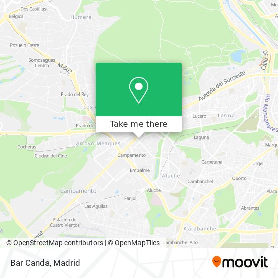 Bar Canda map