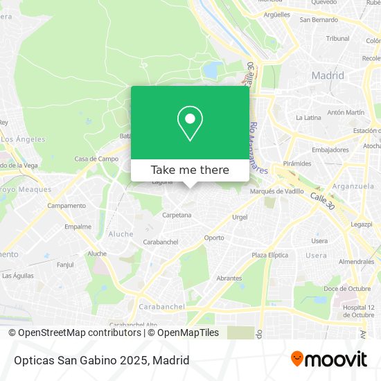 Opticas San Gabino 2025 map