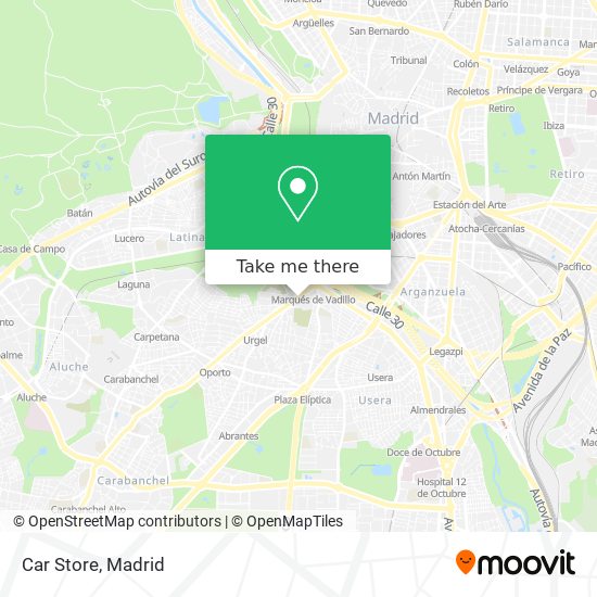 mapa Car Store