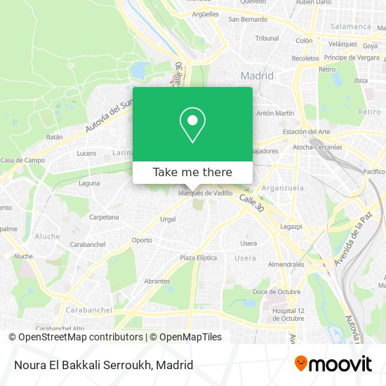 Noura El Bakkali Serroukh map