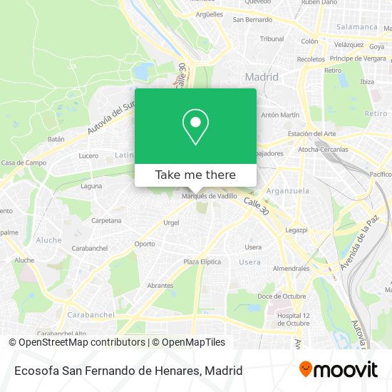 Ecosofa San Fernando de Henares map