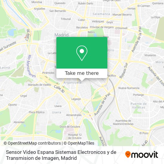mapa Sensor Video Espana Sistemas Electronicos y de Transmision de Imagen