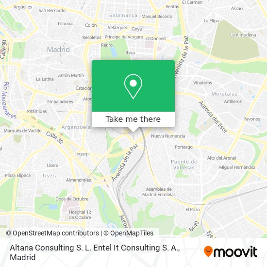 Altana Consulting S. L. Entel It Consulting S. A. map