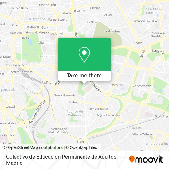 Colectivo de Educación Permanente de Adultos map