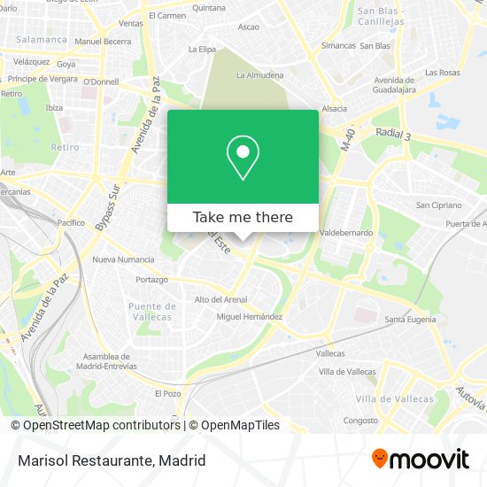 mapa Marisol Restaurante