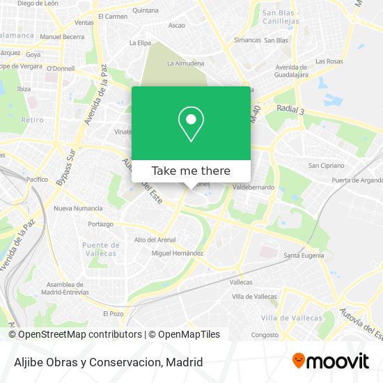 Aljibe Obras y Conservacion map