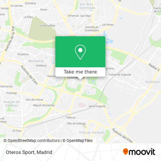 Oteros Sport map