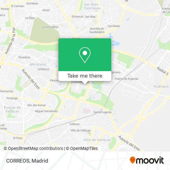 CORREOS map