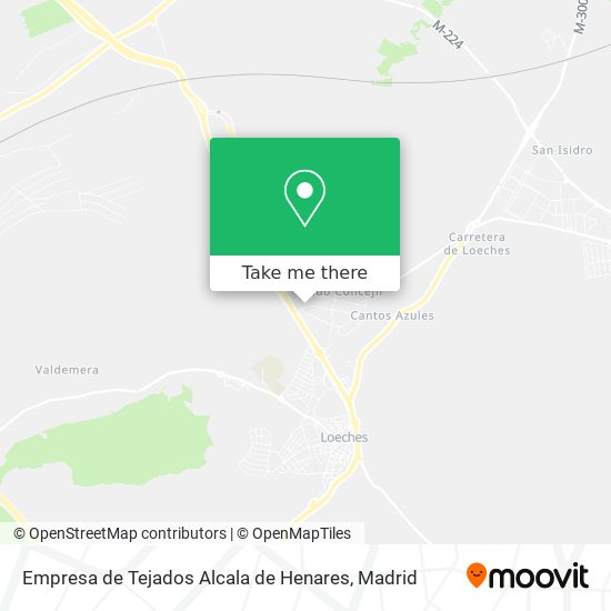 mapa Empresa de Tejados Alcala de Henares