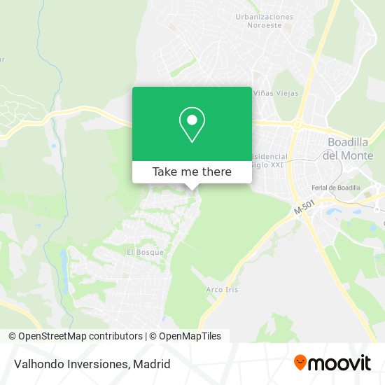Valhondo Inversiones map