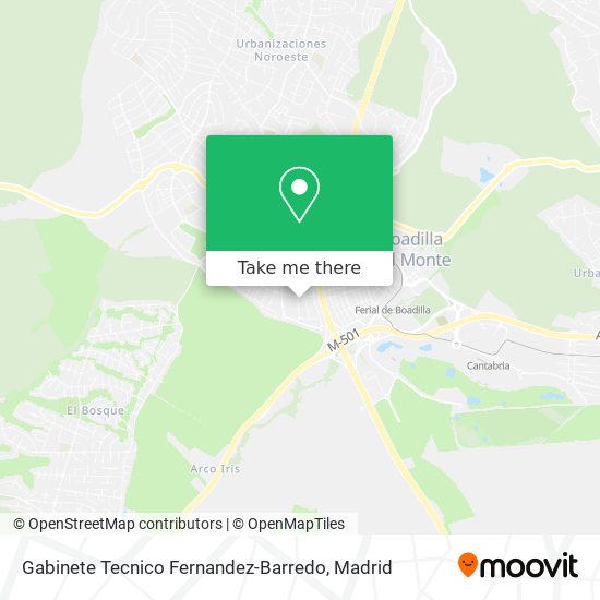 Gabinete Tecnico Fernandez-Barredo map