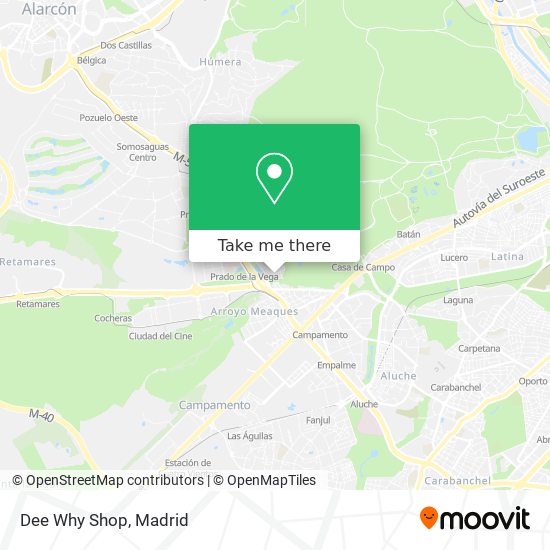 Dee Why Shop map