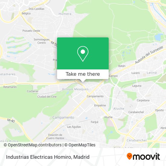 mapa Industrias Electricas Homiro