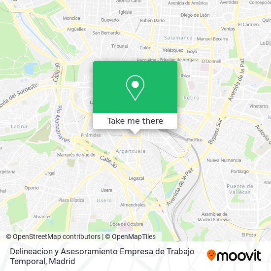 Delineacion y Asesoramiento Empresa de Trabajo Temporal map