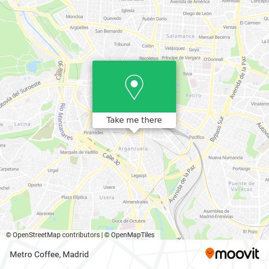 mapa Metro Coffee