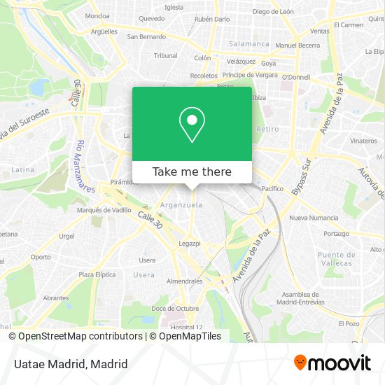 mapa Uatae Madrid