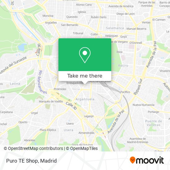 Puro TE Shop map