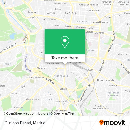Clinicos Dental map