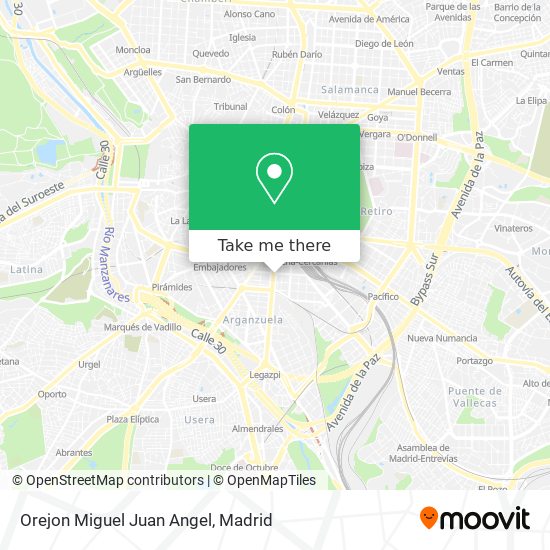 Orejon Miguel Juan Angel map