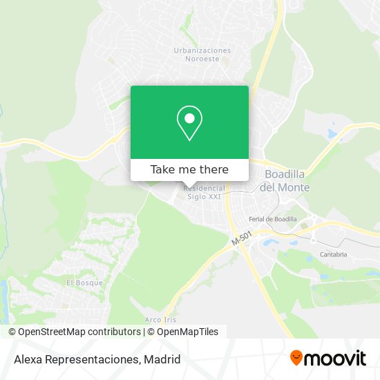 Alexa Representaciones map