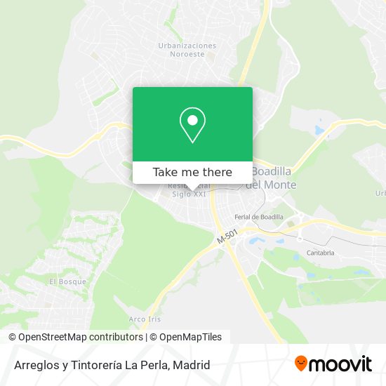 Arreglos y Tintorería La Perla map