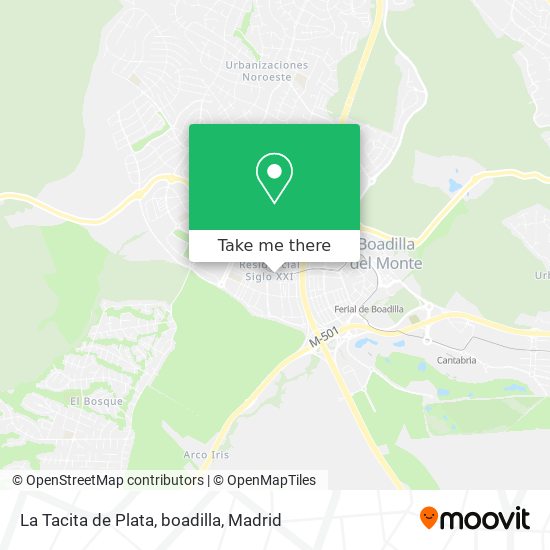 mapa La Tacita de Plata, boadilla