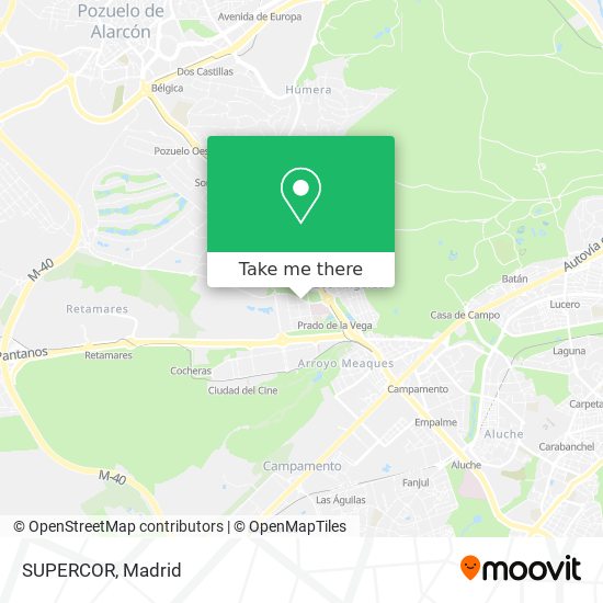 mapa SUPERCOR