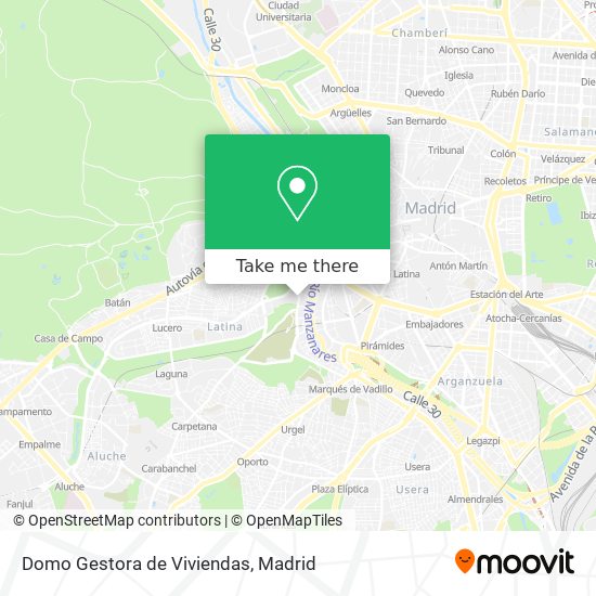 mapa Domo Gestora de Viviendas