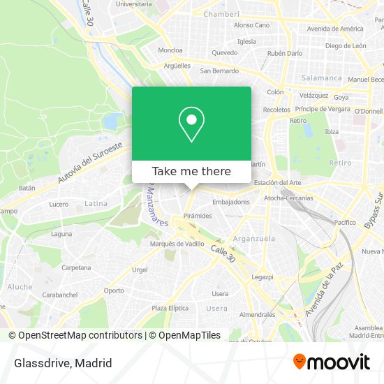mapa Glassdrive