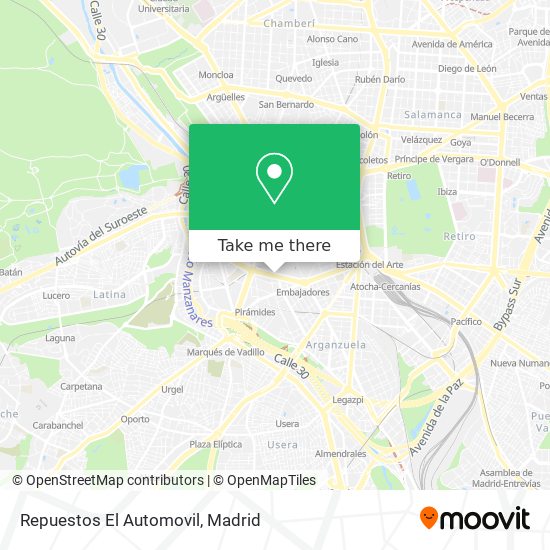 Repuestos El Automovil map