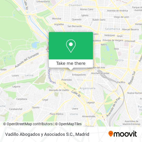 Vadillo Abogados y Asociados S.C. map
