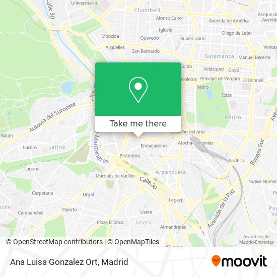 Ana Luisa Gonzalez Ort map