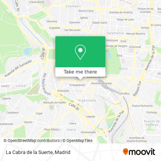 La Cabra de la Suerte map