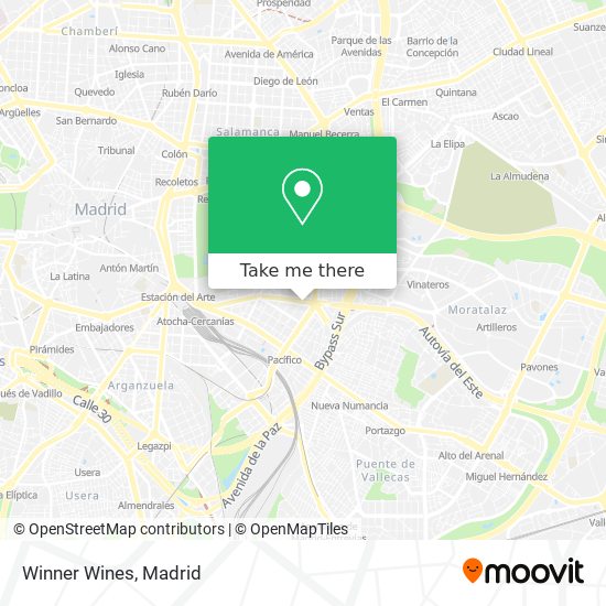 mapa Winner Wines
