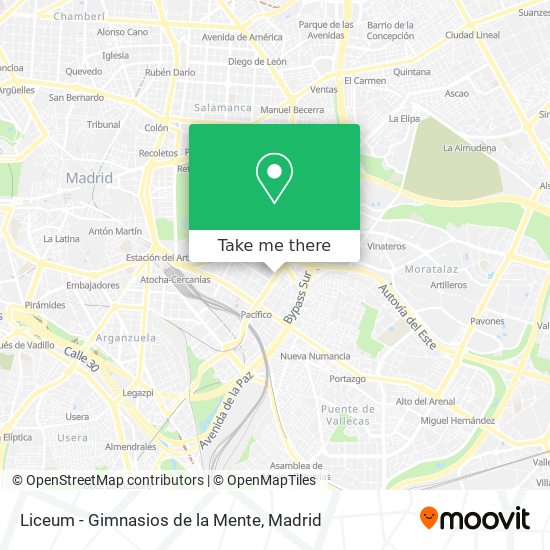 Liceum - Gimnasios de la Mente map