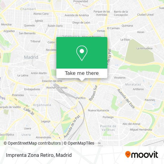 Imprenta Zona Retiro map