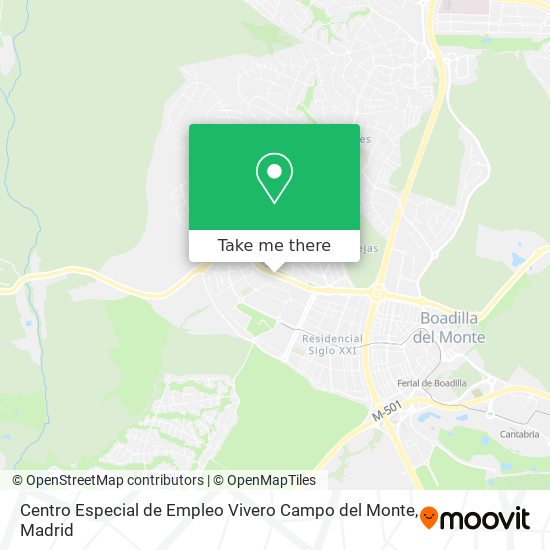 Centro Especial de Empleo Vivero Campo del Monte map