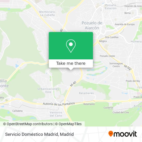 mapa Servicio Doméstico Madrid