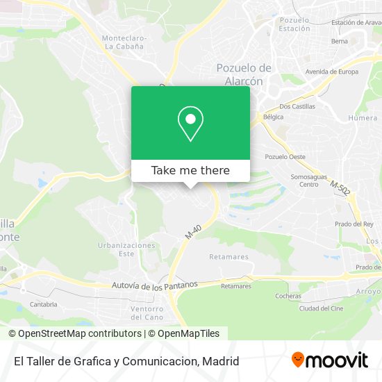 mapa El Taller de Grafica y Comunicacion